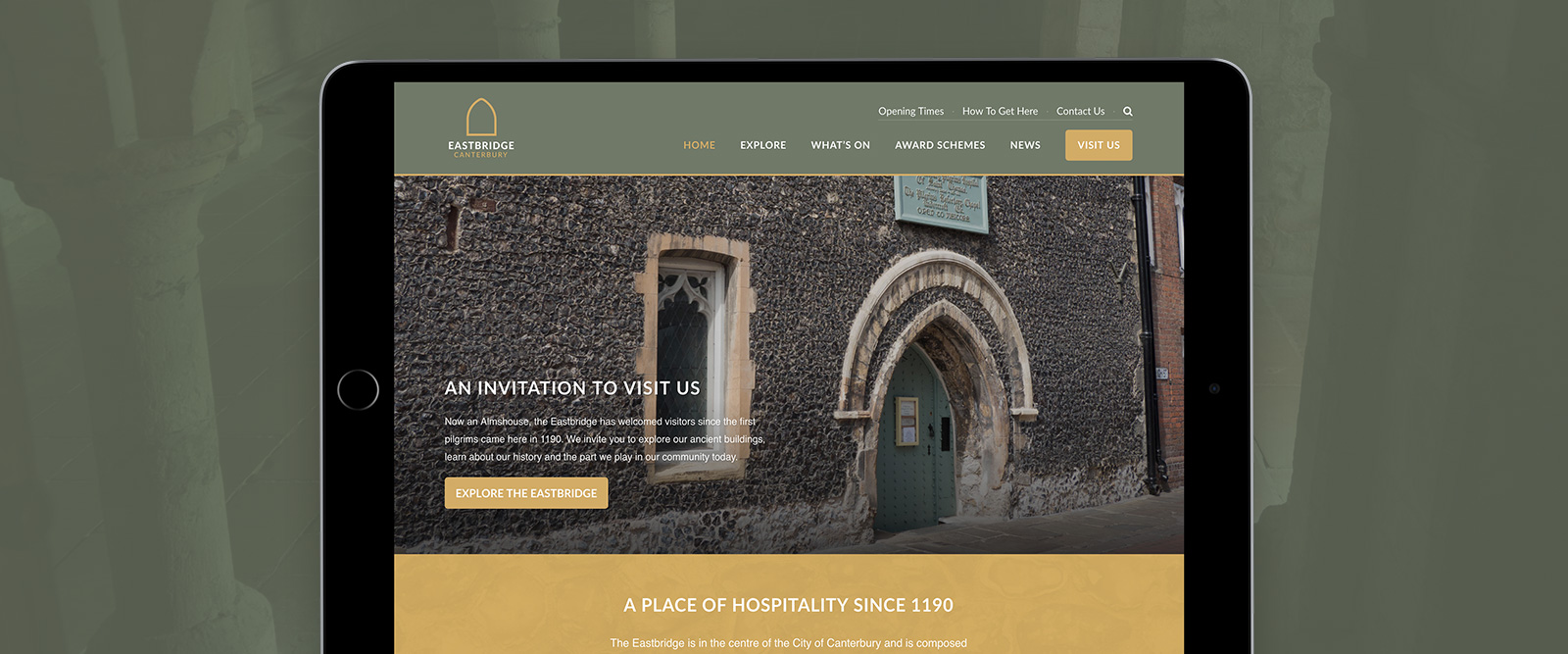 Eastbridge Canterbury website design